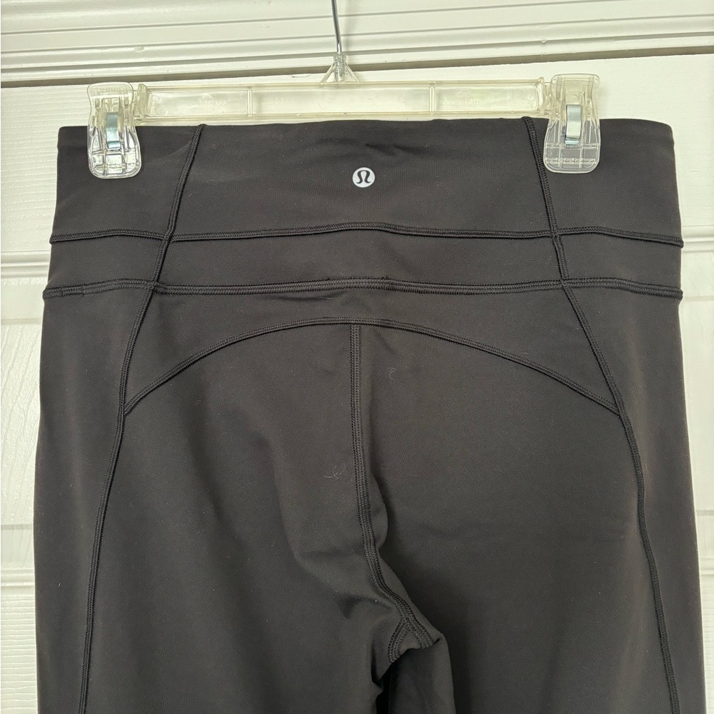 Lululemon black flare leggings size 10